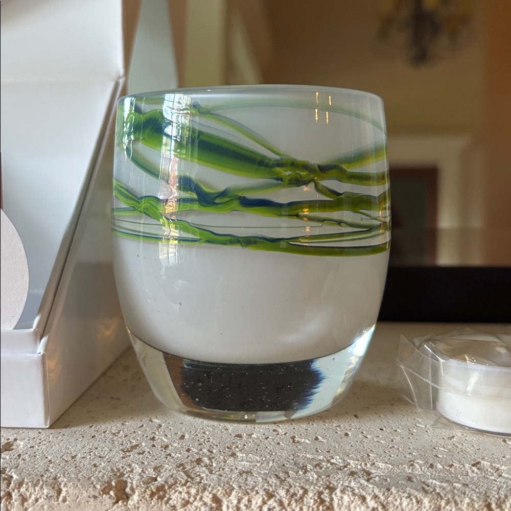 New Never Lit or Displayed 76 Seventy Six Seahawks glassybaby